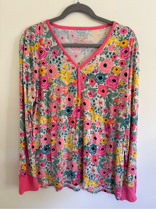 Little Sleepies Other - Little Sleepies Pink Floral Long Sleeve Pajama Top